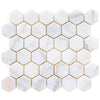 Bianco Ibiza White Marble Tumbled Mosaic Floor and Wall Tile - Livfloors Collection