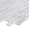 Bianco Ibiza White Marble Tumbled Mosaic Floor and Wall Tile - Livfloors Collection