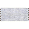 Bianco Ibiza White Marble Tumbled Mosaic Floor and Wall Tile - Livfloors Collection