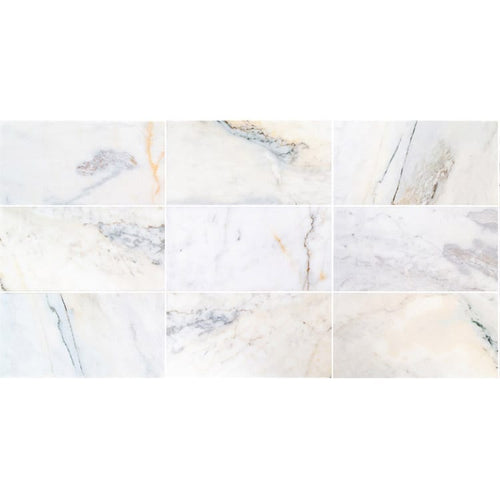 Bianco Ibiza White Marble Floor and Wall Tile - Livfloors Collection