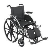 Viper Wheelchair with Flip Back Removable Arms, Desk Arms, Elevating Leg Rests, 14" Seat RIO Medical Supplies
