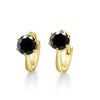 925 Sterling Silver Moissanite Clip-On Earrings Round Six-Prong White Gold