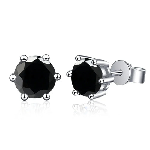 1-2 Carat D Color Moissanite Stud Earrings 925 Sterling Silver Wedding