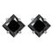 black silver / (1.2ct each)6mm