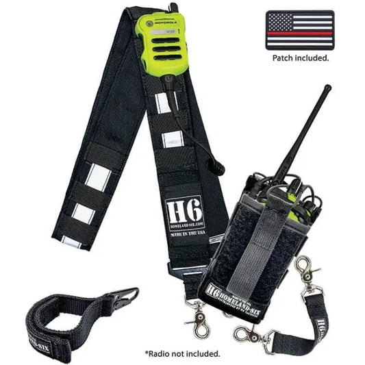 H6 FRONTLINE RADIO STRAP KIT W/ 3M SILVER REFLECTIVE Chief Miller Apparel
