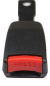 Black Retractable Forklift Replacement Seatbelt w/ Hardware