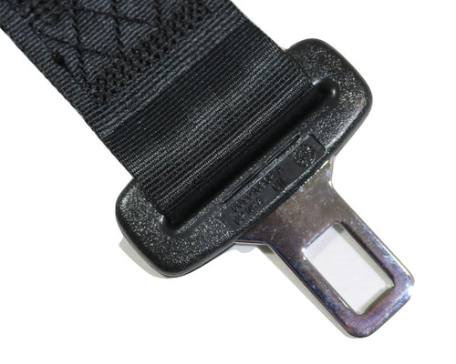 Black Retractable Forklift Replacement Seatbelt w/ Hardware