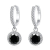 1Ct 6.5mm Blue Green Moissanite Drop Earrings For Women S925 Sterling
