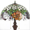 Antique Tiffany-Style Lamp Shades in Blooming Rose Glass