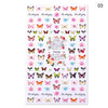 Blue Butterfly 3D Nail Stickers Flowers Leaves Self Adhesive Transfer Sliders Wraps Manicures Foils Decorations Decoration Tattoo Manicure Transfer Nail Decals Flowers Butterfly Designs Nails Supply Manicure Tips Design Nail Decoration