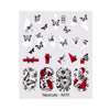 Blue Butterfly 3D Nail Stickers Flowers Leaves Self Adhesive Transfer Sliders Wraps Manicures Foils Decorations Decoration Tattoo Manicure Transfer Nail Decals Flowers Butterfly Designs Nails Supply Manicure Tips Design Nail Decoration
