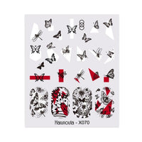 Blue Butterfly 3D Nail Stickers Flowers Leaves Self Adhesive Transfer Sliders Wraps Manicures Foils Decorations Decoration Tattoo Manicure Transfer Nail Decals Flowers Butterfly Designs Nails Supply Manicure Tips Design Nail Decoration
