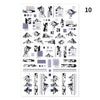 Blue Butterfly 3D Nail Stickers Flowers Leaves Self Adhesive Transfer Sliders Wraps Manicures Foils Decorations Decoration Tattoo Manicure Transfer Nail Decals Flowers Butterfly Designs Nails Supply Manicure Tips Design Nail Decoration