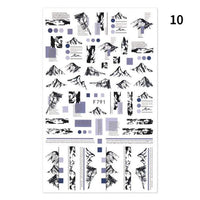 Blue Butterfly 3D Nail Stickers Flowers Leaves Self Adhesive Transfer Sliders Wraps Manicures Foils Decorations Decoration Tattoo Manicure Transfer Nail Decals Flowers Butterfly Designs Nails Supply Manicure Tips Design Nail Decoration