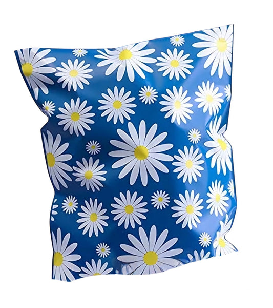 Blue Daisy Poly Mailers Size 10x13 Shipping Bags