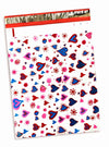 Blue Heart Colorful Poly Mailers Size 10x13 Shipping Bags