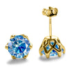 1-2 Carat D Color Moissanite Earrings 925 Sterling Silver Studs For Women