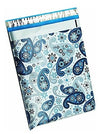 Blue Paisley Poly Mailers Size 6x9 Shipping Bags