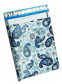 Blue Paisley Poly Mailers Size 6x9 Shipping Bags