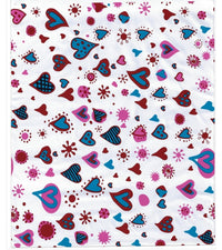Blue Pink Heart Colorful Poly Mailers Size 6x9 Shipping Bags