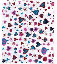 Blue Pink Heart Colorful Poly Mailers Size 6x9 Shipping Bags