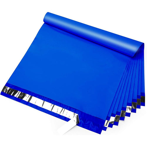Blue Poly Mailers Size 14x17 Colorful Shipping Bags