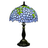 Blue Wisteria Glass Tiffany-Style Lamp