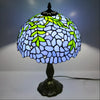Blue Wisteria Glass Tiffany-Style Lamp