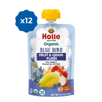 Holle Organic Blue Bird - Fruit & Grain Purée Pouches