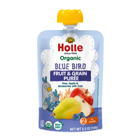Holle Organic Blue Bird - Fruit & Grain Purée Pouches