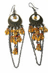 Boho Chandelier Earrings Long Dangle Beaded Tassel Style