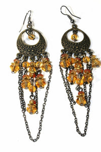 Boho Chandelier Earrings Long Dangle Beaded Tassel Style