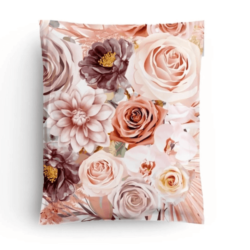 Boho Flowers & Roses Bubble Mailers Size 8.5x12 Padded Shipping Bags