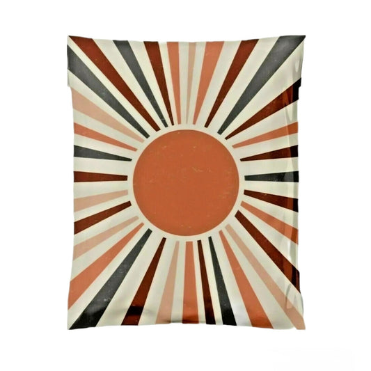 Boho Sun Poly Mailers Size 14x17 Colorful Shipping Bags