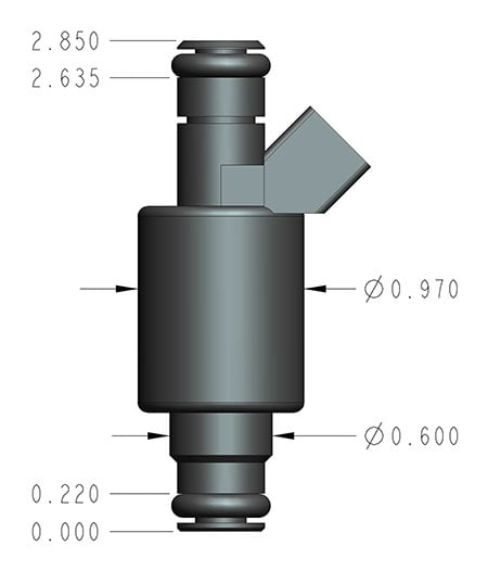 EFI Performance Fuel Injectors - Set of Eight - Bosch/EV1 - 42 lb/hr - High Impedance