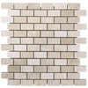 Botticino Cream Beige Marble Mosaic Floor and Wall Tile - Livfloors Collection