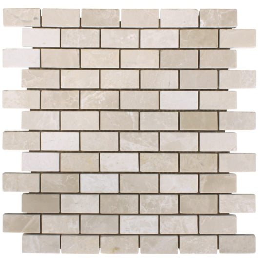 Botticino Cream Beige Marble Mosaic Floor and Wall Tile - Livfloors Collection