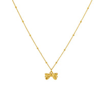 Dainty Bow Pendant Necklace