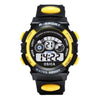Boys Sports Military Kids Digital Watches Student Childrens Watch Fashion Luminous Led Alarm Camouflage Green Waterproof 7 Color Led Backlight Multifuction Wristwatch For Boys Girls