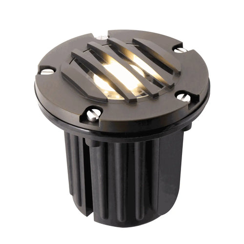 Brass Inground Lights for MR16 Bulbs with Brass and PVC Construction