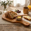 Mediterranean Olive Wood Bread & Butter Set. 2-Pcs