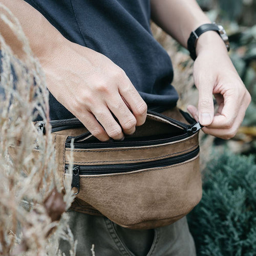 Brown Leather Fanny Pack