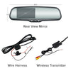 Master Tailgaters 10.5" Rear View Mirror with 4.3" LCD Screen and Wireless Transmitter | Rearview Universal Fit | Auto Adjusting Brightness LCD | Anti Glare | Full Mirror Replacement
