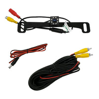 Master Tailgaters Small License Plate Frame Backup or Front Camera with 8 IR LED Night Vision, IP68 Waterproof, and 170° Wide Angle Camera