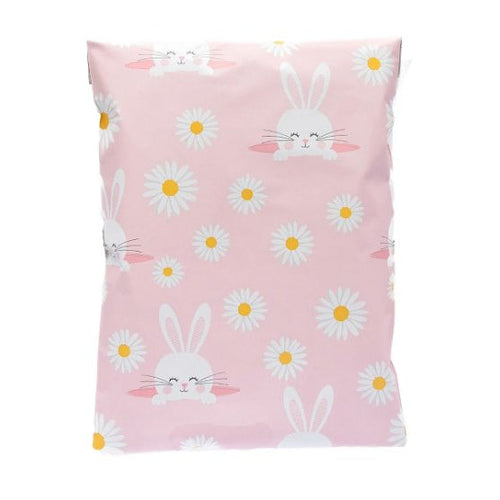 Bunny Easter Poly Mailers Size 10x13 Colorful Shipping Bags