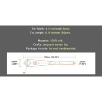 Business Luxury Men Silk Necktie Fashion Tie Sets For Men Wedding Party Wear Elegant Neck Tie Design For Men Soft Business Casual Suit Neckties