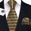 Business Luxury Men Silk Necktie Fashion Tie Sets For Men Wedding Party Wear Elegant Neck Tie Design For Men Soft Business Casual Suit Neckties