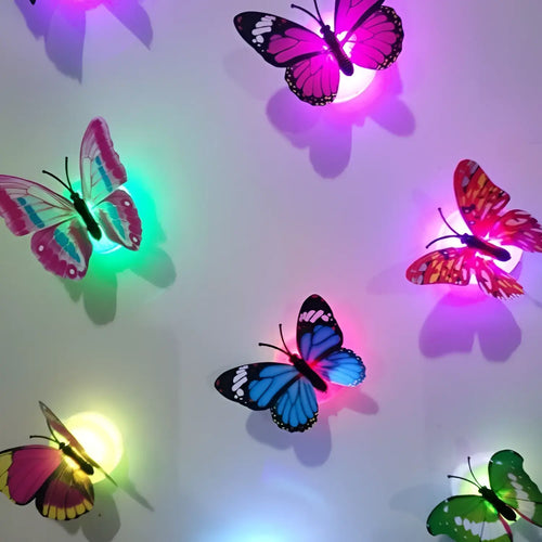 Butterfly Light Sticker for Glowing Wall Decor in Walls and Kids Room