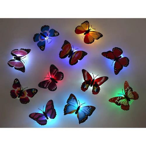 Butterfly Light Sticker for Glowing Wall Decor in Walls and Kids Room