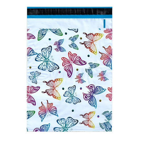 Butterfly Poly Mailers Size 12x15.5 Colorful Shipping Bags